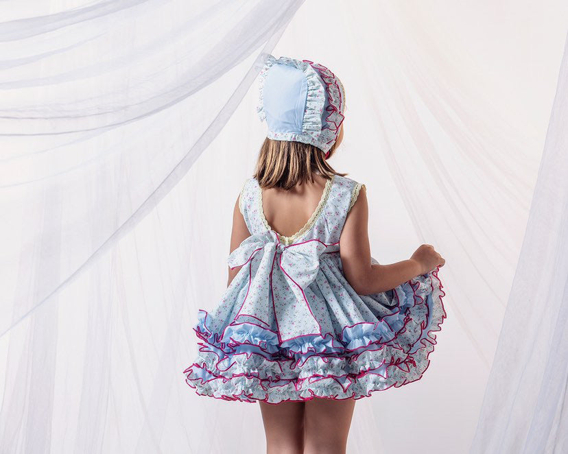 The Evelyn Dress in Blue
